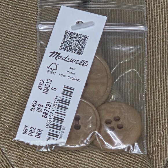 Madewell Crossover Blazer (Re)generative Chino Khaki Small - Picture 5 of 6